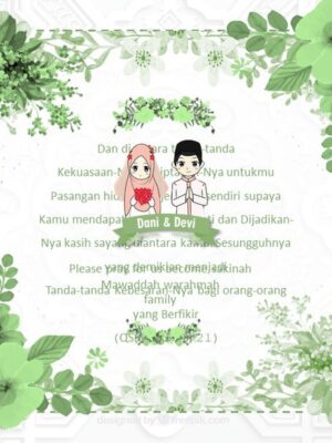 Template Undangan Fresh Leaf Elegan