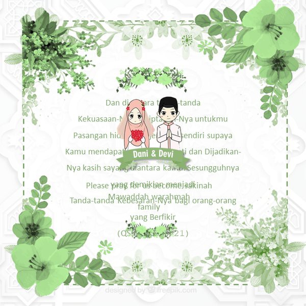 Template Undangan Fresh Leaf Elegan