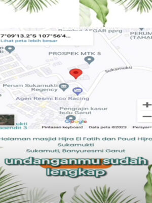 Template Undangan Digital dengan GPS Map AI