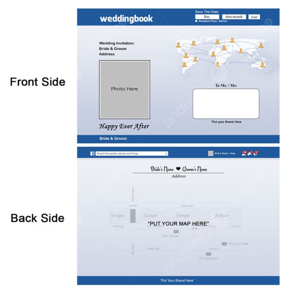 Template Undangan Digital Story Facebook PSD