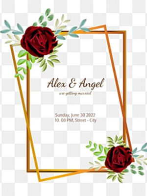 50+ Frame Elegan untuk Undangan PNG & AI