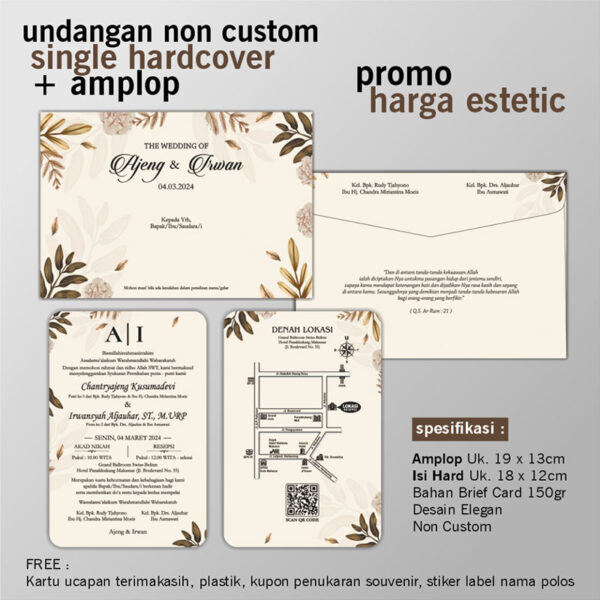 Paket Desain Undangan Flat & Modern AI