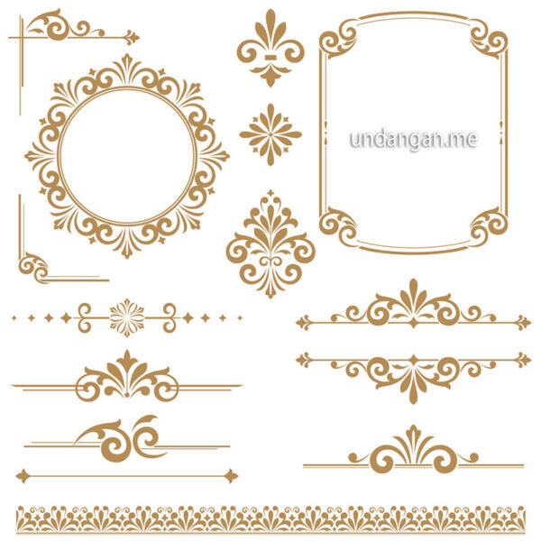 20+ Desain Frame Undangan AI & PSD