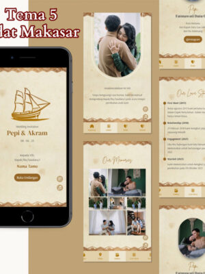 Paket Undangan Digital Story Wedding AE