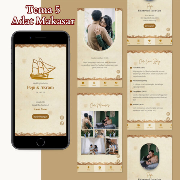 Paket Undangan Digital Story Wedding AE