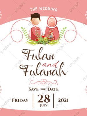10+ Template Undangan Muslim Wedding AI