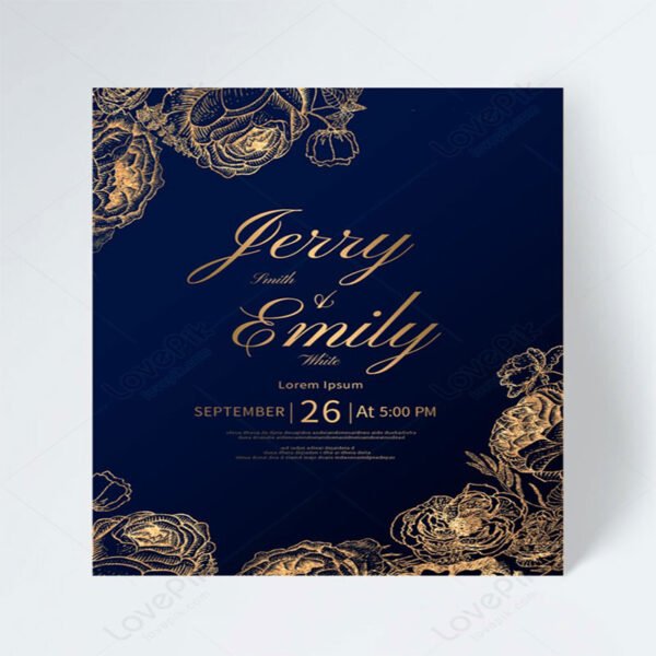Template Undangan Retro & Classic AI & PSD