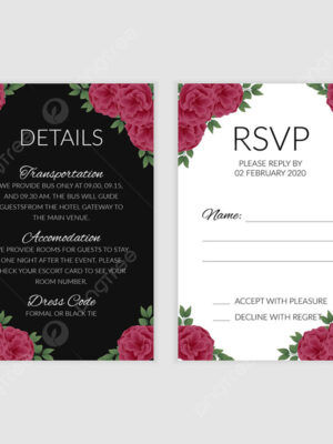 10+ Desain Sticker RSVP Undangan AI & PNG