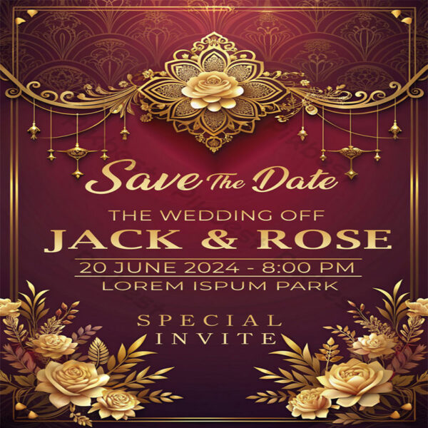 20+ Template Undangan Klasik AI & PSD
